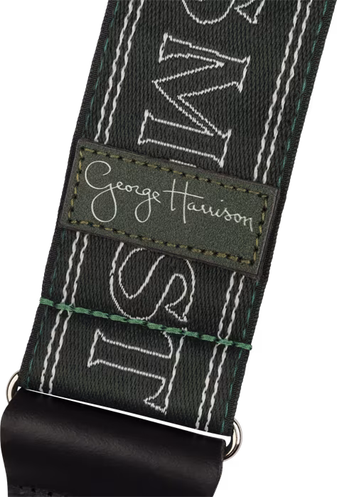 Fender George Harrison All Things Must Pass Logo Strap, Green - Kytarový popruh