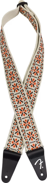 Fender Pasadena Woven Strap, Lattice Orange, 2" - Kytarový popruh