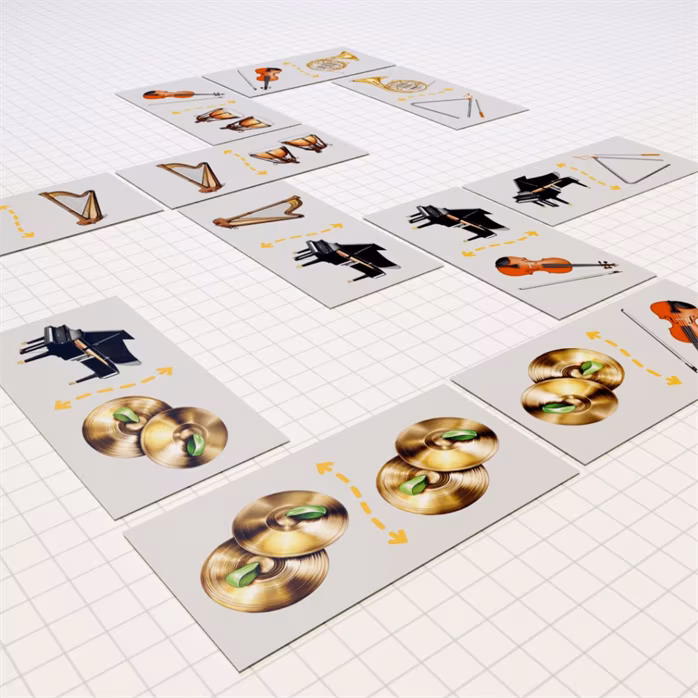 Zodpovědná výuka Domino: Hudební nástroje - Hudební nauka