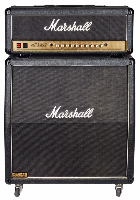 Marshall 90s JCM 900 Amp+Box A 4x12" Stack - Kytarový lampový zesilovač s reproboxem