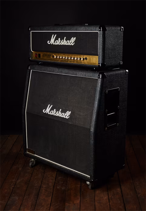 Marshall 90s JCM 900 Amp+Box A 4x12" Stack - Kytarový lampový zesilovač s reproboxem