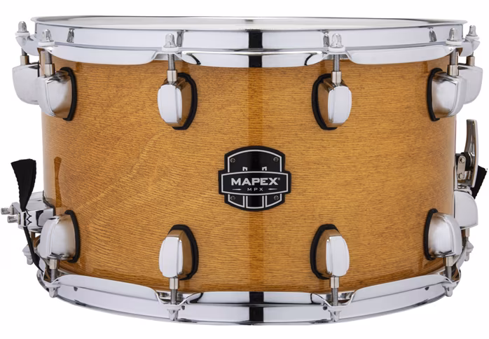Mapex 14" x 8" MPX Maple/Poplar Hybrid Shell Gloss Natural Snare Drum - Snare bubínek