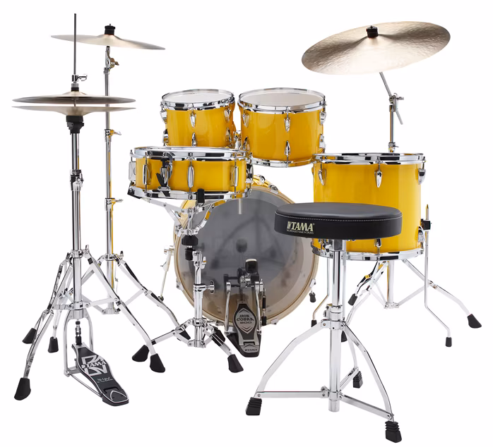 Tama Imperialstar Electric Yellow Rock Set (použité) - Bicí souprava s činely