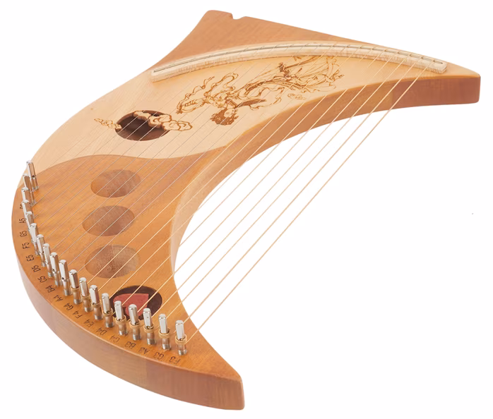 Cega Moon Harp 19 Strings Natural - Harfa