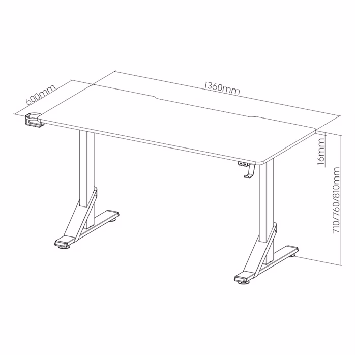 Mozos GDESK-RGB - Studiový stůl