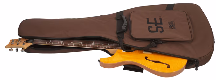 PRS SE Custom 22 Semi-Hollow Violin Top Carve Santana Yellow - Semiakustická kytara