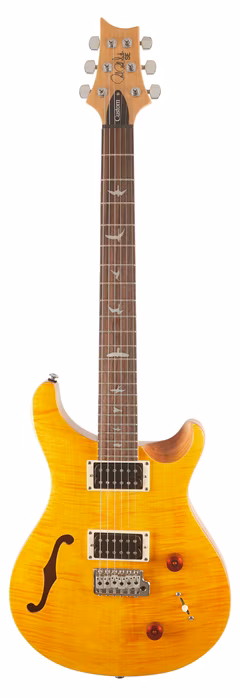 PRS SE Custom 22 Semi-Hollow Violin Top Carve Santana Yellow - Semiakustická kytara