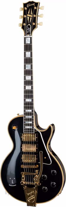 Gibson Custom Shop 1957 Les Paul Custom Reissue 3-Pickup Bigsby VOS Ebony - Elektrická kytara