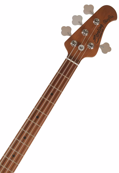 Sterling by Music Man Ray34 Flame Maple Neptune Blue - Elektrická baskytara