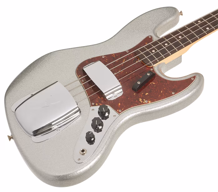 Fender Custom Shop 64 Jazz Bass NOS Silver Sparkle - Elektrická baskytara