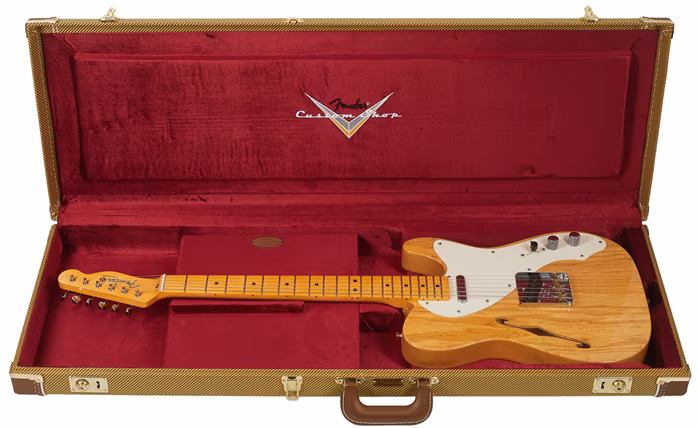 Fender Custom Shop 50s Nocaster Thinline NOS Aged Natural - Elektrická kytara