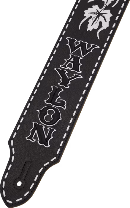 Fender Waylon Jennings Signature Strap, Black - Kytarový popruh