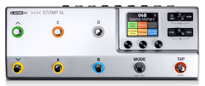 Line 6 HX Stomp XL Silver Edition - Kytarový multiefekt