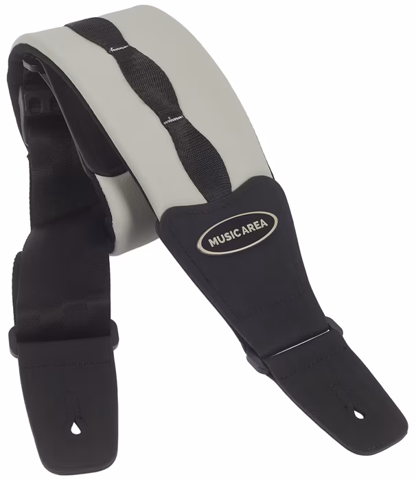 Music Area Strap Gray Wide Short - Kytarový popruh