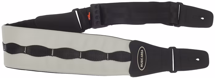 Music Area Strap Gray Wide Short - Kytarový popruh