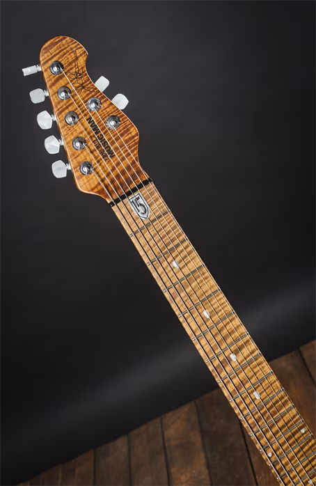 Music Man 2022 John Petrucci JP15 7 Flame Cerulean Paradise - Elektrická sedmistrunná kytara
