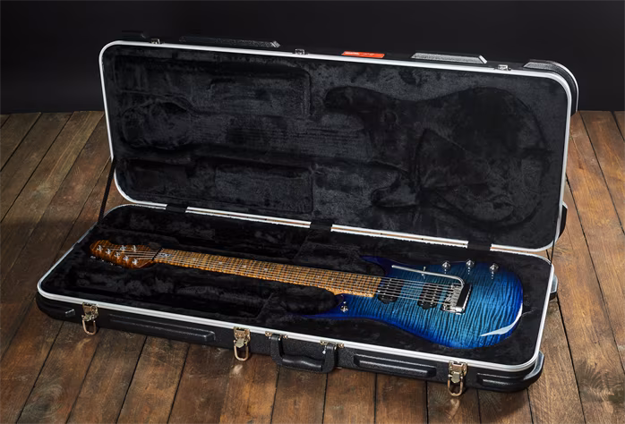 Music Man 2022 John Petrucci JP15 7 Flame Cerulean Paradise - Elektrická sedmistrunná kytara