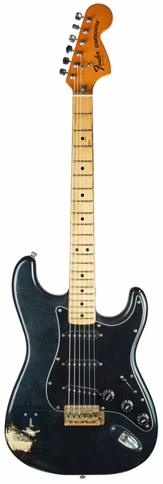 Fender 1977 Stratocaster BK Brass Bridge - Elektrická kytara
