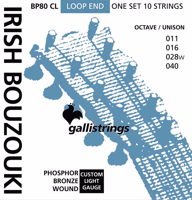 Galli BP80 CL Irish Bouzouki Custom Light - Struny pro irské bouzouki