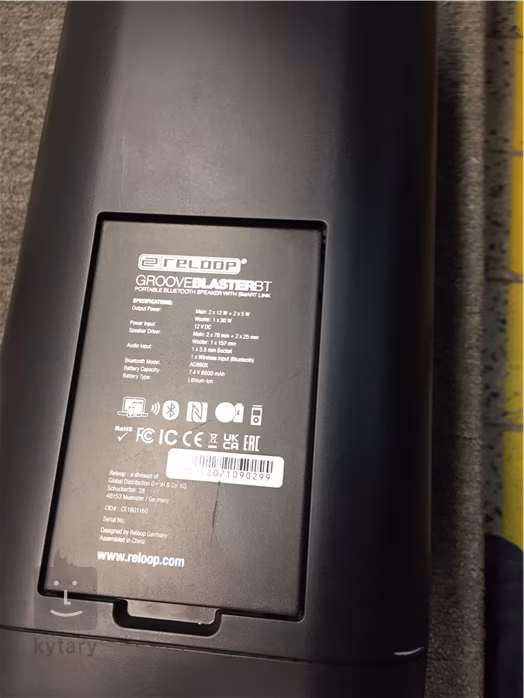 Reloop Groove Blaster BT (použité) - Bezdrátový přenosný reproduktor
