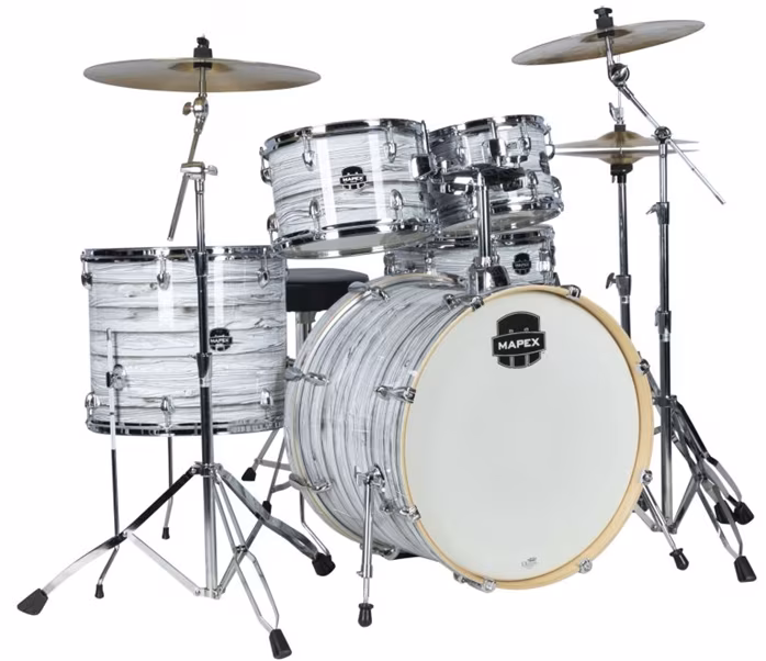 Mapex Venus Limited Series White Marblewood - Bicí souprava