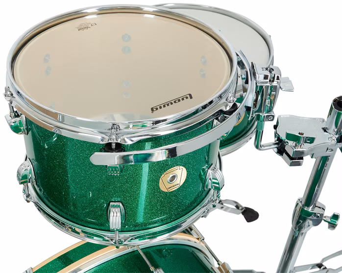 Ludwig Continental Green Sparkle - Bicí souprava
