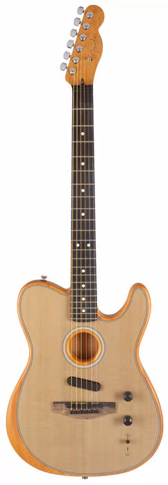 Fender American Acoustasonic Telecaster Sonic Gray - Elektroakustická hybridní kytara