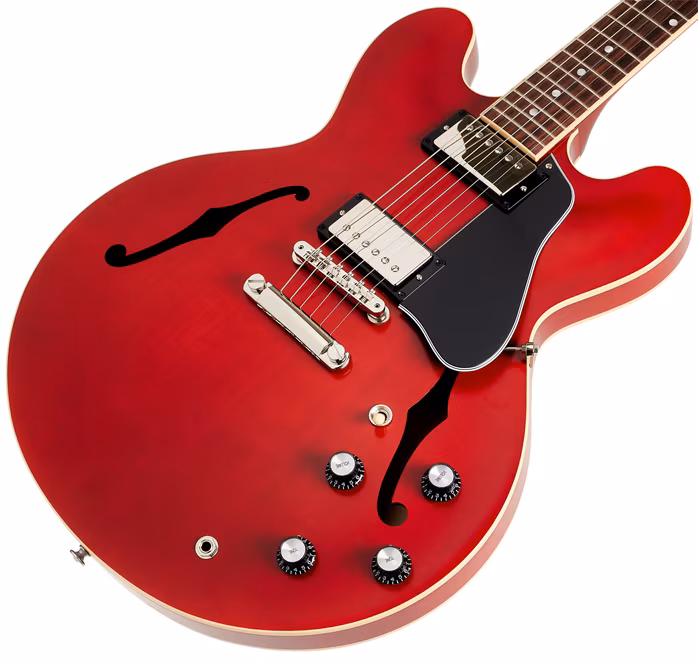 Gibson ES-335 Satin Cherry  - Semiakustická kytara
