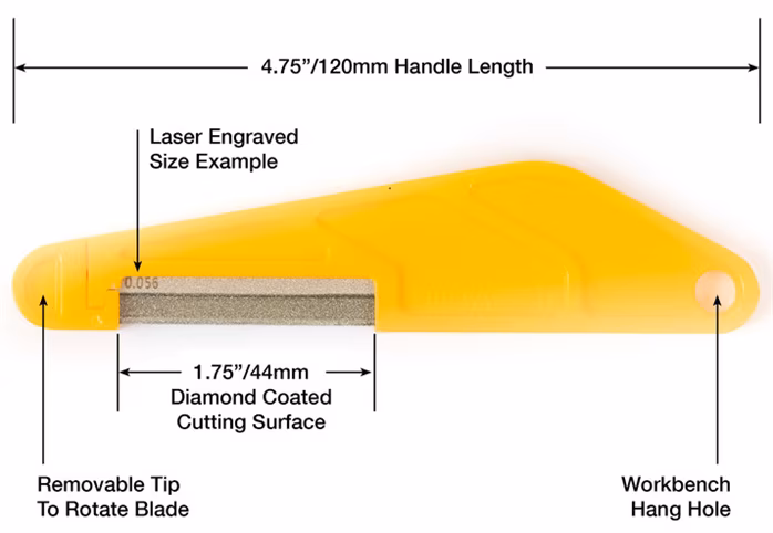 Music Nomad Diamond Coated Nut File - .028” - Pilník
