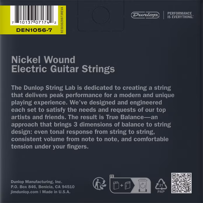 Dunlop DEN1056 - Struny pro sedmistrunnou elektrickou kytaru