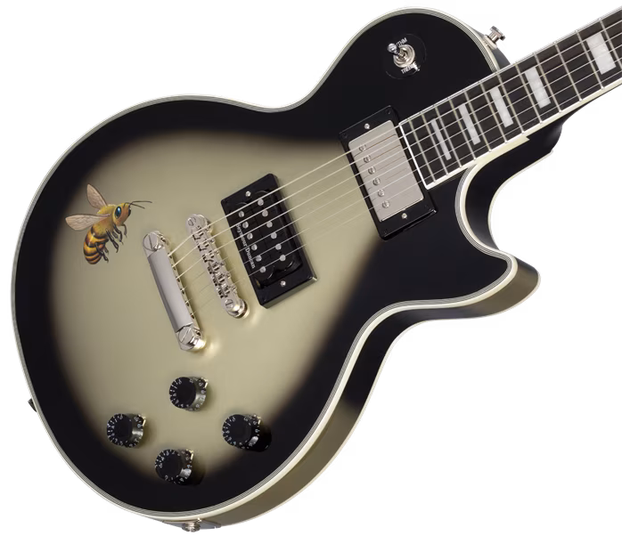 Epiphone Adam Jones Les Paul Custom Queen Bee Antique Silverburst - Elektrická kytara