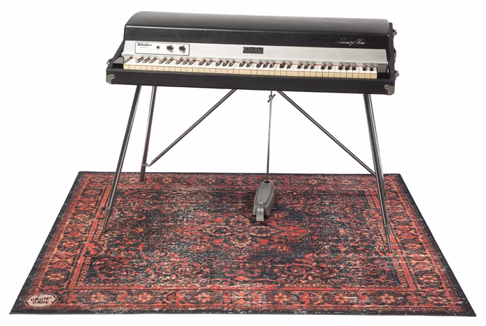 DRUMnBASE Vintage Persian Club Series Black Red - Koberec pod bicí soupravu