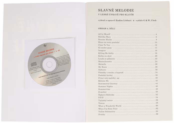 KN Slavné melodie v lehké úpravě pro klavír 4.díl - Noty pro klavír