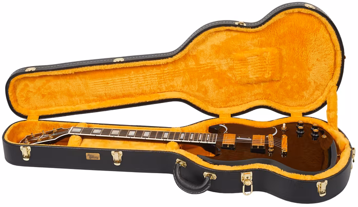 Gibson Custom Shop SG Custom 2-Pickup w/ Ebony Fingerboard Gloss Ebony - Elektrická kytara