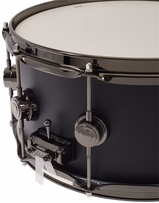 DW 14" x 6,5" Collector´s Satin Oil Matte Black/Black Nickel - Snare bubínek