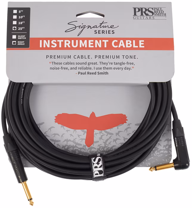 PRS Signature Instrument Cable 25' Angled - Nástrojový kabel