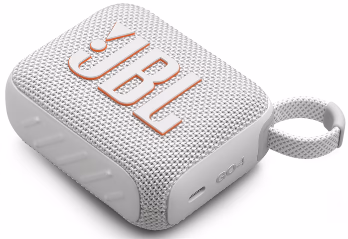 JBL GO4 White - Bezdrátový přenosný reproduktor