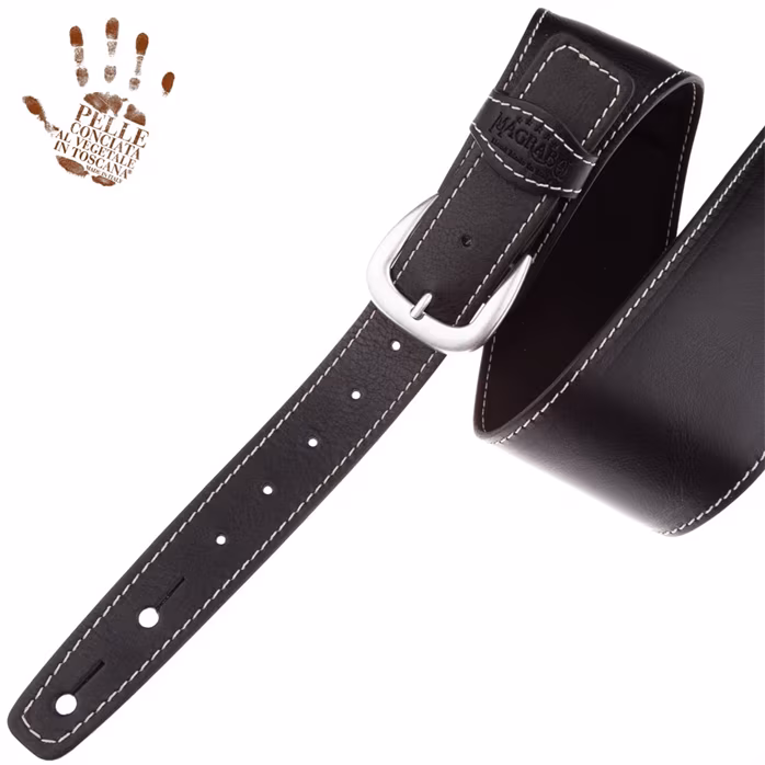 Magrabò Single Buckle OS Padded Core Black 7,5 cm - Kytarový popruh