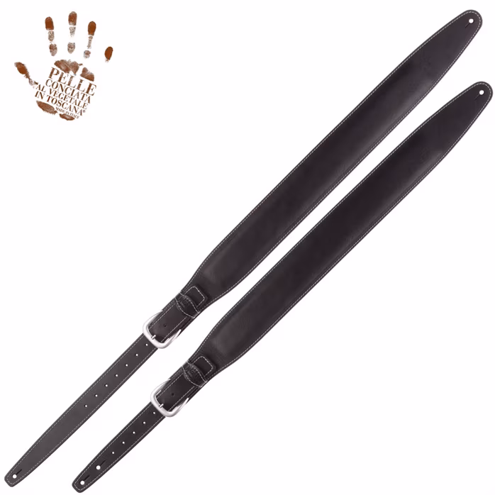 Magrabò Single Buckle OS Padded Core Black 7,5 cm - Kytarový popruh