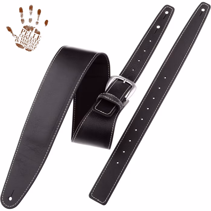 Magrabò Single Buckle OS Padded Core Black 7,5 cm - Kytarový popruh