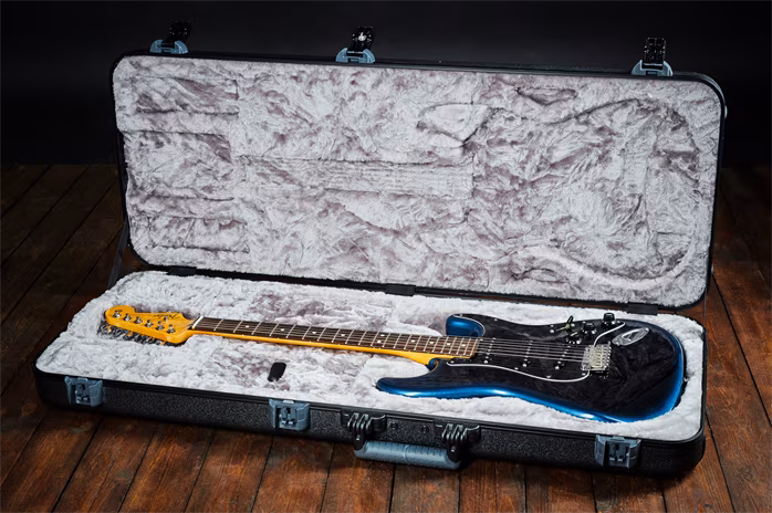 Fender 2020 American Pro II Stratocaster Dark Night - Elektrická kytara