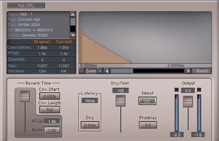 WAVES IR-L Convolution Reverb - Software