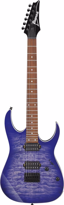Ibanez RG421QM Cerulean Blue Burst - Elektrická kytara