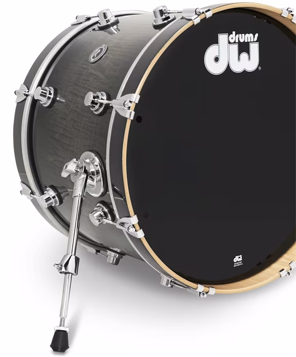 DWe 4-Piece Candy Black Burst Over Curly Maple Exotic Kit - Elektroakustická bicí souprava
