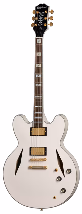 Epiphone Emily Wolfe “White Wolfe” Sheraton Aged Bone White - Semiakustická kytara
