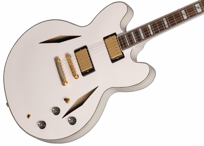 Epiphone Emily Wolfe “White Wolfe” Sheraton Aged Bone White - Semiakustická kytara