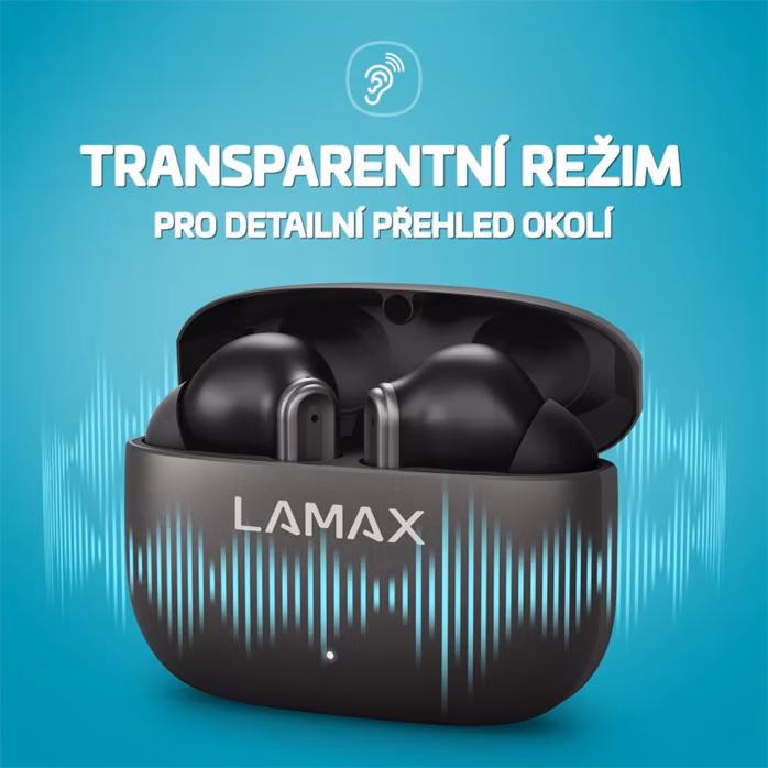 LAMAX SteelClips1 ANC - Bezdrátová sluchátka