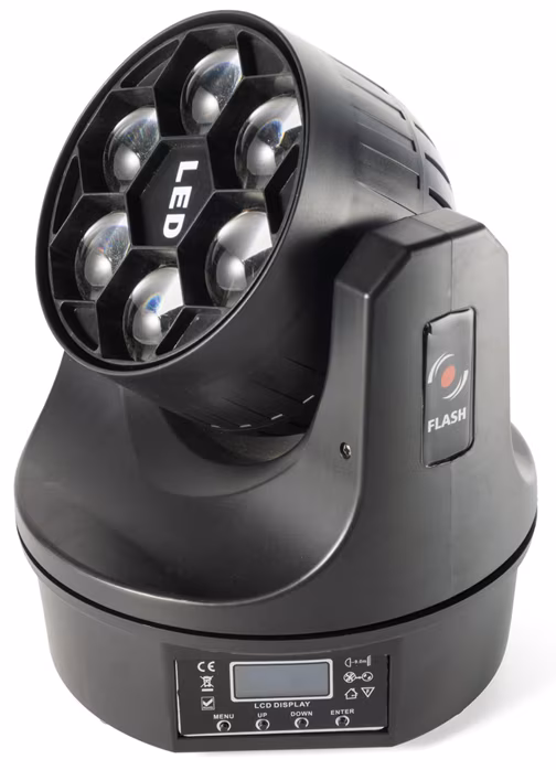 Flash LMH 6x15W OSRAM RGBW Big Eye - Inteligentní hlava
