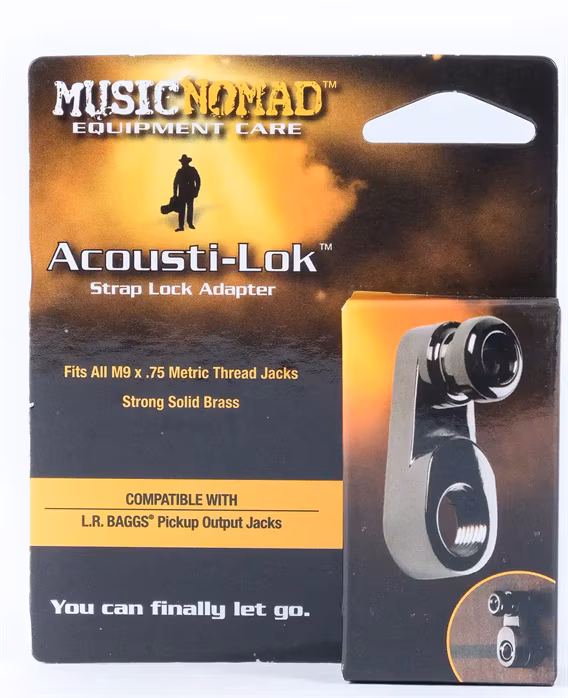 Music Nomad Acousti-Lok Strap Lock Adapter For Metric Output Jacks - Systém pro upevnění řemenu