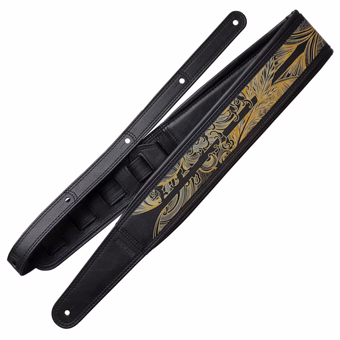 Richter Pi Stoffers Signature Black/Gold - Kytarový popruh